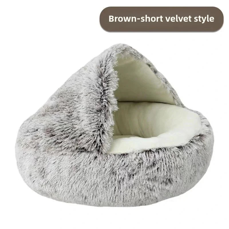 Autumn & Winter Soft Plush Pet Bed